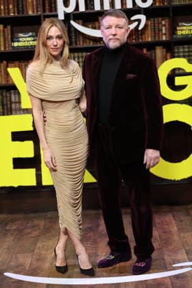 . 24 02 2026. London, United Kingdom. Guy Ritchie and wife arriving at the Young Sherlock premiere in London.  xStephenxLockx xi-Imagesx IIM-26590-0008