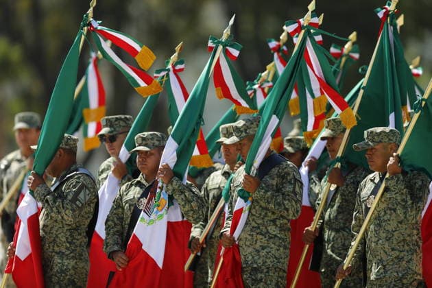 Commemoration ceremony for Mexican Flag Day in Zapopan ZAPOPAN, MEXICO - FEBRUARY 24: Elements of the Mexican Army participate during the commemoration ceremony for Mexican Flag Day, in the 15 Military Zone, in Zapopan, Jalisco, Mexico, on February 24, 2026. Stringer Anadolu Zapopan Mexico. Editorial use only. Please get in touch for any other usage.  Copyright: x2026xAnadoluxStringerx