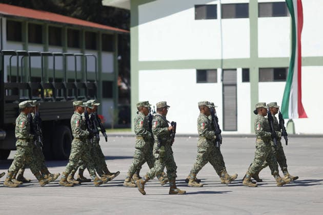 Commemoration ceremony for Mexican Flag Day in Zapopan ZAPOPAN, MEXICO - FEBRUARY 24: Elements of the Mexican Army participate during the commemoration ceremony for Mexican Flag Day, in the 15 Military Zone, in Zapopan, Jalisco, Mexico, on February 24, 2026. Stringer Anadolu Zapopan Mexico. Editorial use only. Please get in touch for any other usage.  Copyright: x2026xAnadoluxStringerx