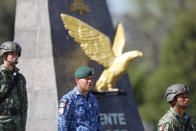 Commemoration ceremony for Mexican Flag Day in Zapopan ZAPOPAN, MEXICO - FEBRUARY 24: Elements of the Mexican Army participate during the commemoration ceremony for Mexican Flag Day, in the 15 Military Zone, in Zapopan, Jalisco, Mexico, on February 24, 2026. Stringer Anadolu Zapopan Mexico. Editorial use only. Please get in touch for any other usage.  Copyright: x2026xAnadoluxStringerx