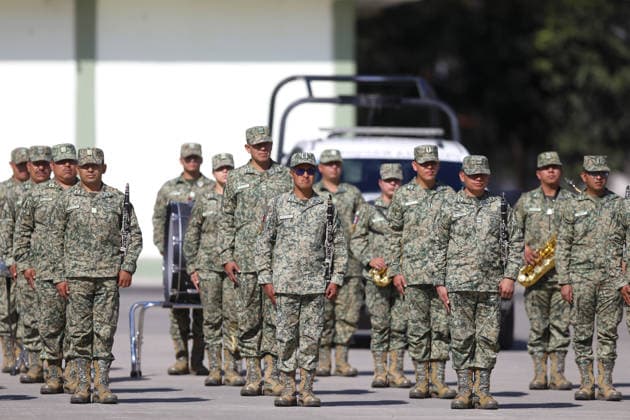 Commemoration ceremony for Mexican Flag Day in Zapopan ZAPOPAN, MEXICO - FEBRUARY 24: Elements of the Mexican Army participate during the commemoration ceremony for Mexican Flag Day, in the 15 Military Zone, in Zapopan, Jalisco, Mexico, on February 24, 2026. Stringer Anadolu Zapopan Mexico. Editorial use only. Please get in touch for any other usage.  Copyright: x2026xAnadoluxStringerx