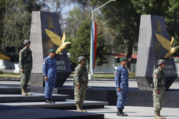 Commemoration ceremony for Mexican Flag Day in Zapopan ZAPOPAN, MEXICO - FEBRUARY 24: Elements of the Mexican Army participate during the commemoration ceremony for Mexican Flag Day, in the 15 Military Zone, in Zapopan, Jalisco, Mexico, on February 24, 2026. Stringer Anadolu Zapopan Mexico. Editorial use only. Please get in touch for any other usage.  Copyright: x2026xAnadoluxStringerx