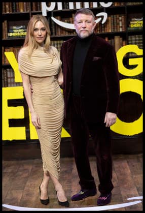 . 24 02 2026. London, United Kingdom. Guy Ritchie and his wife Jacqui Ainsley arriving at the Young Sherlock premiere in London.  xStephenxLockx xi-Imagesx IIM-26590-0024