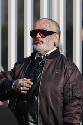 Milan, Milan Fashion Week Womenswear Fall Winter 2026 2027 - Women s Fashion, Fall Winter 2026 2027 - Diesel Fashion Show - Guest Arrivals. Pictured: Sven Marquardt (longtime bouncer at Berlin s Berghain techno club)  Copyright: xAlessandroxBremecx xipa-agency.netx xx IPA_Agency_IPA71983570