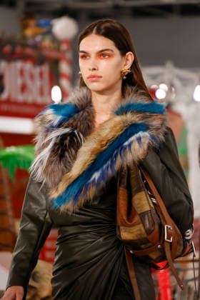 Diesel - Runway - Milan Fashion Week - Womenswear Fall Winter 2026 2027 MILAN, ITALY - FEBRUARY 24: A model walks the runway at the Diesel fashion show during the Milan Fashion Week - Womenswear Fall Winter 2026 2027 on February 24, 2026 in Milan, Italy. Photo by Marco Piovanotto Abacapress.com  Copyright: xPiovanottoxMarco ABACAx