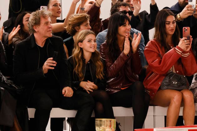Diesel - Runway - Milan Fashion Week - Womenswear Fall Winter 2026 2027 MILAN, ITALY - FEBRUARY 24: Rafael Leão, Aurora Ramazzotti, Renzo Rosso, Sidney Rosso, Arianna Alessi, Melissa Satta attend the runway at the Diesel fashion show during the Milan Fashion Week - Womenswear Fall Winter 2026 2027 on February 24, 2026 in Milan, Italy. Photo by Marco Piovanotto Abacapress.com  Copyright: xPiovanottoxMarco ABACAx