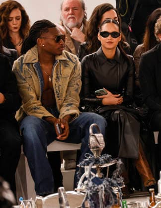 Diesel - Runway - Milan Fashion Week - Womenswear Fall Winter 2026 2027 MILAN, ITALY - FEBRUARY 24: Rafael Leão, Aurora Ramazzotti, Renzo Rosso, Sidney Rosso, Arianna Alessi, Melissa Satta attend the runway at the Diesel fashion show during the Milan Fashion Week - Womenswear Fall Winter 2026 2027 on February 24, 2026 in Milan, Italy. Photo by Marco Piovanotto Abacapress.com  Copyright: xPiovanottoxMarco ABACAx