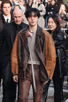 Milan, Milan Fashion Week Womenswear Fall Winter 2026 2027 - Women s Fashion, Fall Winter 2026 2027 - Diesel Fashion Show - Guest Arrivals. Pictured: Jeong Yun-ho (singer and member of the South Korean boy band Ateez)  Copyright: xAlessandroxBremecx xipa-agency.netx xx IPA_Agency_IPA71983324
