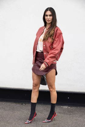 Diesel - Guest arrival - Milan Fashion Week - Womenswear Fall Winter 2026 2027 MILAN, ITALY - FEBRUARY 24: Melissa Satta is seen outside Diesel show during the Milan Fashion Week - Womenswear Fall Winter 2026 2027 on February 24, 2026 in Milan, Italy. Photo by Marco Piovanotto Abacapress.com  Copyright: xPiovanottoxMarco ABACAx