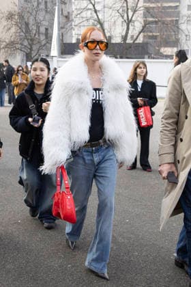 Diesel - Guest arrival - Milan Fashion Week - Womenswear Fall Winter 2026 2027 MILAN, ITALY - FEBRUARY 24: Guest is seen outside Diesel show during the Milan Fashion Week - Womenswear Fall Winter 2026 2027 on February 24, 2026 in Milan, Italy. Photo by Marco Piovanotto Abacapress.com  Copyright: xPiovanottoxMarco ABACAx