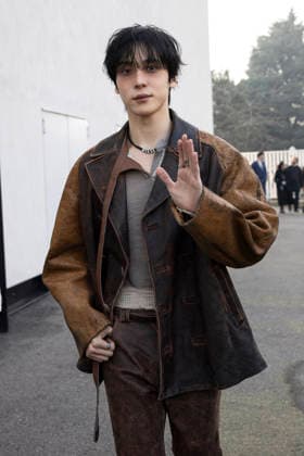 Diesel - Guest arrival - Milan Fashion Week - Womenswear Fall Winter 2026 2027 MILAN, ITALY - FEBRUARY 24: Jeong Yun-ho is seen outside Diesel show during the Milan Fashion Week - Womenswear Fall Winter 2026 2027 on February 24, 2026 in Milan, Italy. Photo by Marco Piovanotto Abacapress.com  Copyright: xPiovanottoxMarco ABACAx