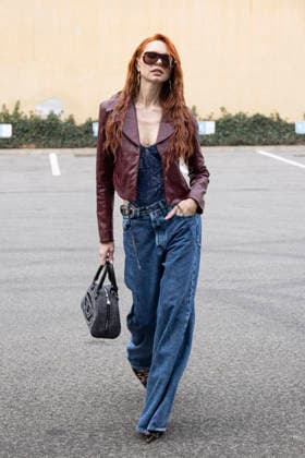 Diesel - Guest arrival - Milan Fashion Week - Womenswear Fall Winter 2026 2027 MILAN, ITALY - FEBRUARY 24: Evelyn Kazantzoglou is seen outside Diesel show during the Milan Fashion Week - Womenswear Fall Winter 2026 2027 on February 24, 2026 in Milan, Italy. Photo by Marco Piovanotto Abacapress.com  Copyright: xPiovanottoxMarco ABACAx