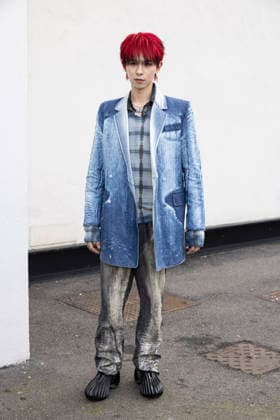 Diesel - Guest arrival - Milan Fashion Week - Womenswear Fall Winter 2026 2027 MILAN, ITALY - FEBRUARY 24: Lil Ghost is seen outside Diesel show during the Milan Fashion Week - Womenswear Fall Winter 2026 2027 on February 24, 2026 in Milan, Italy. Photo by Marco Piovanotto Abacapress.com  Copyright: xPiovanottoxMarco ABACAx