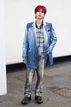 Diesel - Guest arrival - Milan Fashion Week - Womenswear Fall Winter 2026 2027 MILAN, ITALY - FEBRUARY 24: Lil Ghost is seen outside Diesel show during the Milan Fashion Week - Womenswear Fall Winter 2026 2027 on February 24, 2026 in Milan, Italy. Photo by Marco Piovanotto Abacapress.com  Copyright: xPiovanottoxMarco ABACAx