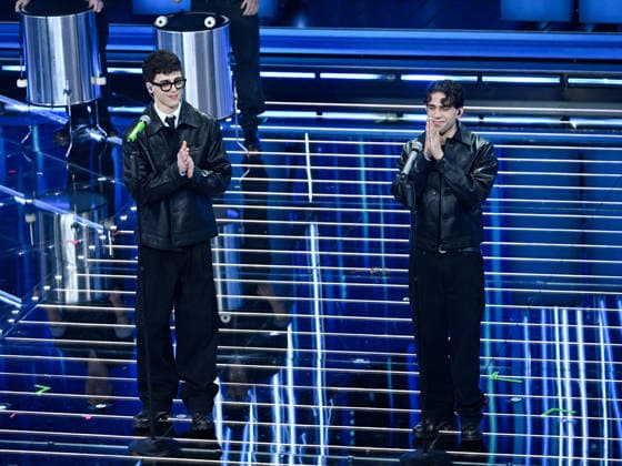 Sanremo, 76th Italian Song Festival. First Night. Pictured: LDA & Aka 7ven  Copyright: xMaurizioxD Avanzox xipa-agency.netx xPoolxSanremox02x IPA_Agency_IPA71988064