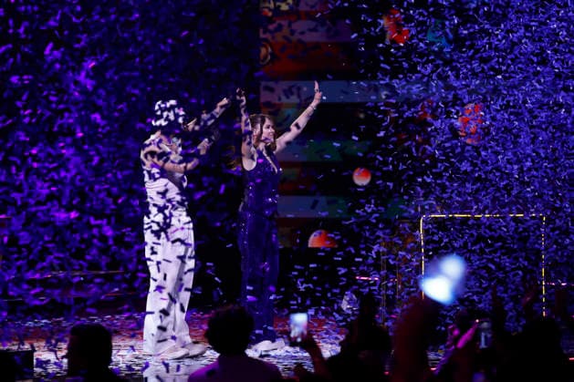 Vina del Mar, February 24, 2026 The duo Jesse y Joy performs at the Vina del Mar 2026 Festival during the third night of the event Sebastian Cisternas Aton Chile, Vina del Mar Chile Aton 1128165  Copyright: SEBASTIANxCISTERNAS xATONxCHILE