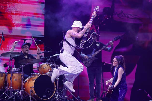 Vina del Mar, February 24, 2026 The duo Jesse y Joy performs at the Vina del Mar 2026 Festival during the third night of the event Sebastian Cisternas Aton Chile, Vina del Mar Chile Aton 1128175  Copyright: SEBASTIANxCISTERNAS xATONxCHILE