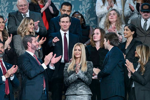 Entertainment Themen der Woche Entertainment Bilder des Tages #2 Jared Kushner is recognized as President Donald J. Trump delivers his State of the Union address during a joint session of Congress in the House Chamber at the U.S. Capitol in Washington, DC on Tuesday, February 24, 2026. Dozens of Democrats have boycotted the speech and are attending an alternative rally called the People s State of the Union held on the National Mall. Pool photo by Kenny Holston  WAX2026022756 KennyxHolston