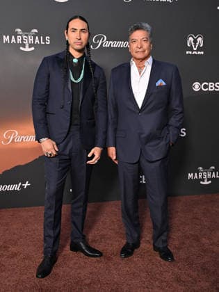 ˜Marshals™ Los Angeles Premiere Tatanka Means and Gil Birmingham arriving to the Los Angeles premiere of CBS™s Marshals held at the Autry Museum of the American West on February 24, 2026 in Los Angeles, Ca. Los Angeles Autry Museum of the American Wes California USA Copyright: xLISAxOConnor xAFF-USA.COMx