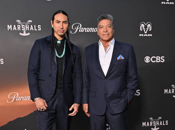 ˜Marshals™ Los Angeles Premiere Tatanka Means and Gil Birmingham arriving to the Los Angeles premiere of CBS™s Marshals held at the Autry Museum of the American West on February 24, 2026 in Los Angeles, Ca. Los Angeles Autry Museum of the American Wes California USA Copyright: xLISAxOConnor xAFF-USA.COMx