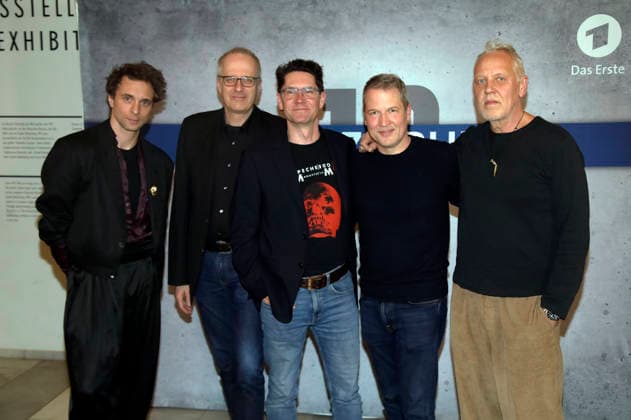 Andre Kaczmarczyk, Ralf Leuther, Peter Dommaschk, Felix Karolus and Frank Leo Schröder at the premiere of the television film Polizeiruf 110 Goldraub at the Filmmuseum Potsdam Potsdam, 24 02 2026 Foto:xAgenturxWehnertx xGränzdörferx xFuturexImagex polizeiruf_6208