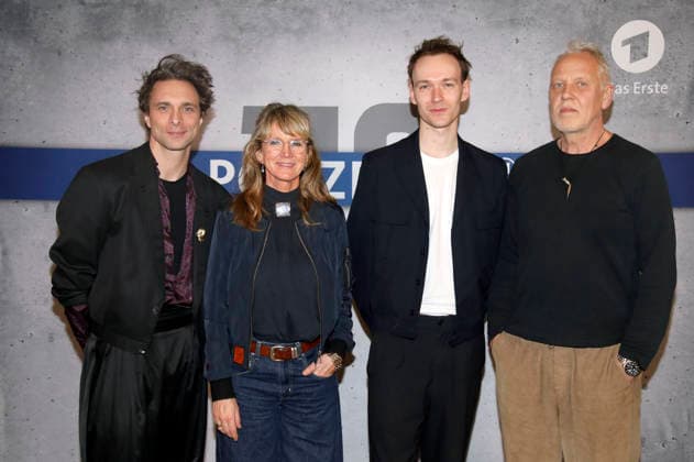 Andre Kaczmarczyk, Esther Esche, Jakob Fliess and Frank Leo Schröder at the premiere of the television film Polizeiruf 110 Goldraub at the Filmmuseum Potsdam Potsdam, 24 02 2026 Foto:xAgenturxWehnertx xGränzdörferx xFuturexImagex polizeiruf_6210