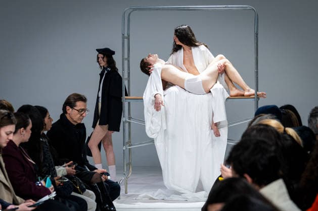 Casa Preti fashion show during the Milan Fashion Week - Womenswear Fall Winter 2026 2027 in Milan, Italy, on 24 February 2026. A model walks the runway at Casa Preti fashion show during the Milan Fashion Week - Womenswear Fall Winter 2026 2027 in Milan, Italy, on 24 February 2026., Credit:Stefano Costantino TTL Avalon Italy, Milan  Copyright: xStefanoxCostantinoxTTLx xAvalonx 1078011834