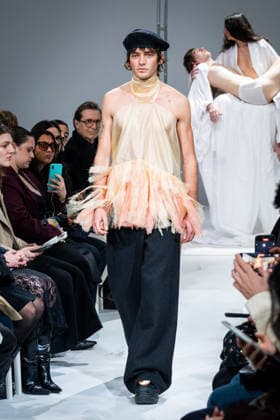 Casa Preti fashion show during the Milan Fashion Week - Womenswear Fall Winter 2026 2027 in Milan, Italy, on 24 February 2026. A model walks the runway at Casa Preti fashion show during the Milan Fashion Week - Womenswear Fall Winter 2026 2027 in Milan, Italy, on 24 February 2026., Credit:Stefano Costantino TTL Avalon Italy, Milan  Copyright: xStefanoxCostantinoxTTLx xAvalonx 1078011859