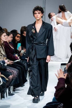 Casa Preti fashion show during the Milan Fashion Week - Womenswear Fall Winter 2026 2027 in Milan, Italy, on 24 February 2026. A model walks the runway at Casa Preti fashion show during the Milan Fashion Week - Womenswear Fall Winter 2026 2027 in Milan, Italy, on 24 February 2026., Credit:Stefano Costantino TTL Avalon Italy, Milan  Copyright: xStefanoxCostantinoxTTLx xAvalonx 1078011916