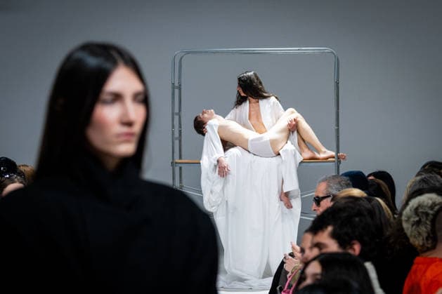 Casa Preti fashion show during the Milan Fashion Week - Womenswear Fall Winter 2026 2027 in Milan, Italy, on 24 February 2026. A model walks the runway at Casa Preti fashion show during the Milan Fashion Week - Womenswear Fall Winter 2026 2027 in Milan, Italy, on 24 February 2026., Credit:Stefano Costantino TTL Avalon Italy, Milan  Copyright: xStefanoxCostantinoxTTLx xAvalonx 1078012017