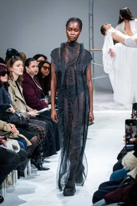 Casa Preti fashion show during the Milan Fashion Week - Womenswear Fall Winter 2026 2027 in Milan, Italy, on 24 February 2026. A model walks the runway at Casa Preti fashion show during the Milan Fashion Week - Womenswear Fall Winter 2026 2027 in Milan, Italy, on 24 February 2026., Credit:Stefano Costantino TTL Avalon Italy, Milan  Copyright: xStefanoxCostantinoxTTLx xAvalonx 1078012043