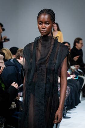 Casa Preti fashion show during the Milan Fashion Week - Womenswear Fall Winter 2026 2027 in Milan, Italy, on 24 February 2026. A model walks the runway at Casa Preti fashion show during the Milan Fashion Week - Womenswear Fall Winter 2026 2027 in Milan, Italy, on 24 February 2026., Credit:Stefano Costantino TTL Avalon Italy, Milan  Copyright: xStefanoxCostantinoxTTLx xAvalonx 1078012050