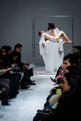 Casa Preti fashion show during the Milan Fashion Week - Womenswear Fall Winter 2026 2027 in Milan, Italy, on 24 February 2026. A model walks the runway at Casa Preti fashion show during the Milan Fashion Week - Womenswear Fall Winter 2026 2027 in Milan, Italy, on 24 February 2026., Credit:Stefano Costantino TTL Avalon Italy, Milan  Copyright: xStefanoxCostantinoxTTLx xAvalonx 1078012102