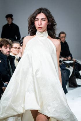 Casa Preti fashion show during the Milan Fashion Week - Womenswear Fall Winter 2026 2027 in Milan, Italy, on 24 February 2026. A model walks the runway at Casa Preti fashion show during the Milan Fashion Week - Womenswear Fall Winter 2026 2027 in Milan, Italy, on 24 February 2026., Credit:Stefano Costantino TTL Avalon Italy, Milan  Copyright: xStefanoxCostantinoxTTLx xAvalonx 1078012322