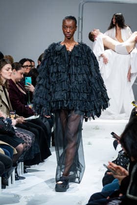 Casa Preti fashion show during the Milan Fashion Week - Womenswear Fall Winter 2026 2027 in Milan, Italy, on 24 February 2026. A model walks the runway at Casa Preti fashion show during the Milan Fashion Week - Womenswear Fall Winter 2026 2027 in Milan, Italy, on 24 February 2026., Credit:Stefano Costantino TTL Avalon Italy, Milan  Copyright: xStefanoxCostantinoxTTLx xAvalonx 1078012328