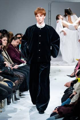 Casa Preti fashion show during the Milan Fashion Week - Womenswear Fall Winter 2026 2027 in Milan, Italy, on 24 February 2026. A model walks the runway at Casa Preti fashion show during the Milan Fashion Week - Womenswear Fall Winter 2026 2027 in Milan, Italy, on 24 February 2026., Credit:Stefano Costantino TTL Avalon Italy, Milan  Copyright: xStefanoxCostantinoxTTLx xAvalonx 1078012351
