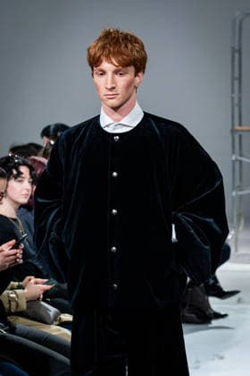 Casa Preti fashion show during the Milan Fashion Week - Womenswear Fall Winter 2026 2027 in Milan, Italy, on 24 February 2026. A model walks the runway at Casa Preti fashion show during the Milan Fashion Week - Womenswear Fall Winter 2026 2027 in Milan, Italy, on 24 February 2026., Credit:Stefano Costantino TTL Avalon Italy, Milan  Copyright: xStefanoxCostantinoxTTLx xAvalonx 1078012357