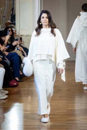 Martino Midali Womenswear Fall Winter 2026 2027 in Milan, Italy, on 24 February 2026 A model walks the runway at Martino Midali fashion show during the Milan Fashion Week - Womenswear Fall Winter 2026 2027 in Milan, Italy, on 24 February 2026., Credit:Stefano Costantino TTL Avalon Italy, Milan  Copyright: xStefanoxCostantinoxTTLx xAvalonx 1078023452