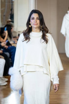 Martino Midali Womenswear Fall Winter 2026 2027 in Milan, Italy, on 24 February 2026 A model walks the runway at Martino Midali fashion show during the Milan Fashion Week - Womenswear Fall Winter 2026 2027 in Milan, Italy, on 24 February 2026., Credit:Stefano Costantino TTL Avalon Italy, Milan  Copyright: xStefanoxCostantinoxTTLx xAvalonx 1078023461
