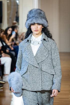 Martino Midali Womenswear Fall Winter 2026 2027 in Milan, Italy, on 24 February 2026 A model walks the runway at Martino Midali fashion show during the Milan Fashion Week - Womenswear Fall Winter 2026 2027 in Milan, Italy, on 24 February 2026., Credit:Stefano Costantino TTL Avalon Italy, Milan  Copyright: xStefanoxCostantinoxTTLx xAvalonx 1078023521