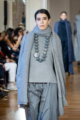 Martino Midali Womenswear Fall Winter 2026 2027 in Milan, Italy, on 24 February 2026 A model walks the runway at Martino Midali fashion show during the Milan Fashion Week - Womenswear Fall Winter 2026 2027 in Milan, Italy, on 24 February 2026., Credit:Stefano Costantino TTL Avalon Italy, Milan  Copyright: xStefanoxCostantinoxTTLx xAvalonx 1078023548
