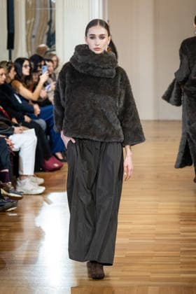Martino Midali Womenswear Fall Winter 2026 2027 in Milan, Italy, on 24 February 2026 A model walks the runway at Martino Midali fashion show during the Milan Fashion Week - Womenswear Fall Winter 2026 2027 in Milan, Italy, on 24 February 2026., Credit:Stefano Costantino TTL Avalon Italy, Milan  Copyright: xStefanoxCostantinoxTTLx xAvalonx 1078023652