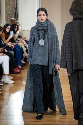 Martino Midali Womenswear Fall Winter 2026 2027 in Milan, Italy, on 24 February 2026 A model walks the runway at Martino Midali fashion show during the Milan Fashion Week - Womenswear Fall Winter 2026 2027 in Milan, Italy, on 24 February 2026., Credit:Stefano Costantino TTL Avalon Italy, Milan  Copyright: xStefanoxCostantinoxTTLx xAvalonx 1078023691