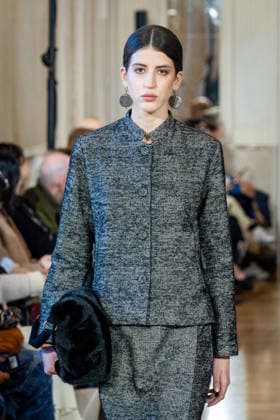 Martino Midali Womenswear Fall Winter 2026 2027 in Milan, Italy, on 24 February 2026 A model walks the runway at Martino Midali fashion show during the Milan Fashion Week - Womenswear Fall Winter 2026 2027 in Milan, Italy, on 24 February 2026., Credit:Stefano Costantino TTL Avalon Italy, Milan  Copyright: xStefanoxCostantinoxTTLx xAvalonx 1078023711
