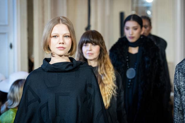 Martino Midali Womenswear Fall Winter 2026 2027 in Milan, Italy, on 24 February 2026 A model walks the runway at Martino Midali fashion show during the Milan Fashion Week - Womenswear Fall Winter 2026 2027 in Milan, Italy, on 24 February 2026., Credit:Stefano Costantino TTL Avalon Italy, Milan  Copyright: xStefanoxCostantinoxTTLx xAvalonx 1078023753