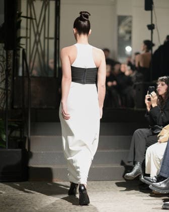 February 24, 2026, Milan, Lombardy, Italy: Designer Max Zara Sterck presents her latest collection during a fashion show at Fondazione Sozzani in Milan, Italy, on February 24, 2026. The presentation took place during Milan Fashion Week and featured the unveiling of the designerÃ¢â‚¬â ¢s new creations on the runway. Milan Italy  - ZUMAp285 20260224_zep_p285_029 Copyright: xGennaroxPiscopox