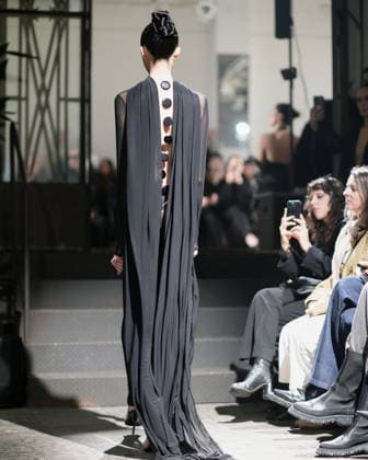 February 24, 2026, Milan, Lombardy, Italy: Designer Max Zara Sterck presents her latest collection during a fashion show at Fondazione Sozzani in Milan, Italy, on February 24, 2026. The presentation took place during Milan Fashion Week and featured the unveiling of the designerÃ¢â‚¬â ¢s new creations on the runway. Milan Italy  - ZUMAp285 20260224_zep_p285_047 Copyright: xGennaroxPiscopox