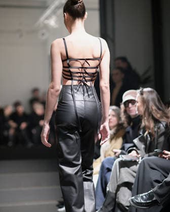 February 24, 2026, Milan, Lombardy, Italy: Designer Max Zara Sterck presents her latest collection during a fashion show at Fondazione Sozzani in Milan, Italy, on February 24, 2026. The presentation took place during Milan Fashion Week and featured the unveiling of the designerÃ¢â‚¬â ¢s new creations on the runway. Milan Italy  - ZUMAp285 20260224_zep_p285_068 Copyright: xGennaroxPiscopox