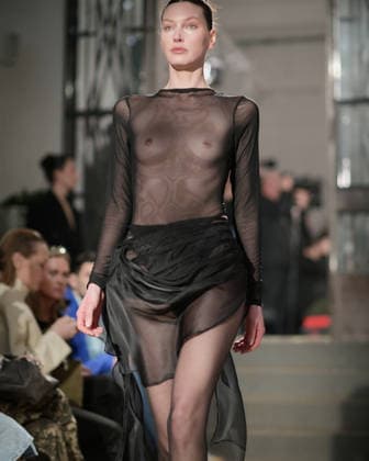February 24, 2026, Milan, Lombardy, Italy: Designer Max Zara Sterck presents her latest collection during a fashion show at Fondazione Sozzani in Milan, Italy, on February 24, 2026. The presentation took place during Milan Fashion Week and featured the unveiling of the designerÃ¢â‚¬â ¢s new creations on the runway. Milan Italy  - ZUMAp285 20260224_zep_p285_086 Copyright: xGennaroxPiscopox