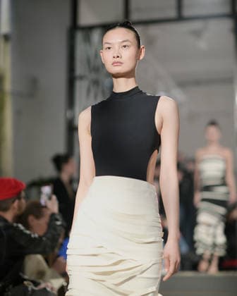 February 24, 2026, Milan, Lombardy, Italy: Designer Max Zara Sterck presents her latest collection during a fashion show at Fondazione Sozzani in Milan, Italy, on February 24, 2026. The presentation took place during Milan Fashion Week and featured the unveiling of the designerÃ¢â‚¬â ¢s new creations on the runway. Milan Italy  - ZUMAp285 20260224_zep_p285_090 Copyright: xGennaroxPiscopox
